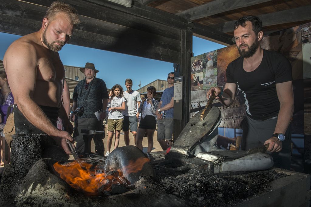 Meet the blacksmith at the Viking Ship Museum during the summer