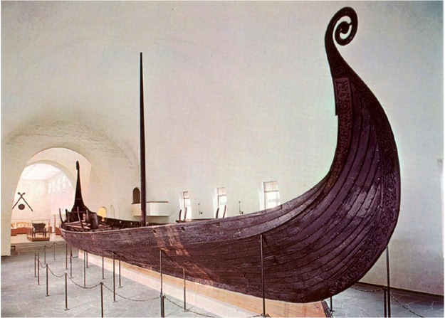 Wooden Replica Of A Viking Boat Reconstruction Of Historic Ships