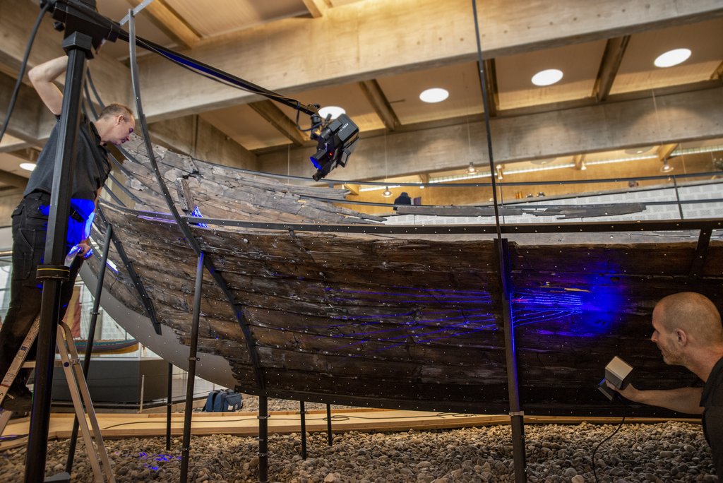 Det store handelsskib Skuldelev 1, copyright: Vikingeskibsmuseet i Roskilde. 