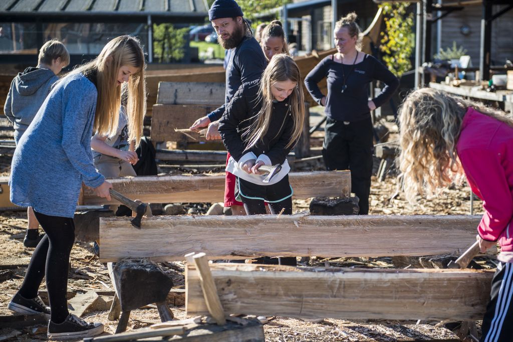 Skoletjenestens undervisningsforløb- Copyright: Vikingeskibsmuseet i Roskilde. 