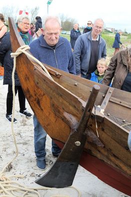 Vikingeskibet Imme Bifrost bygget på Spejdernes Lejr. Foto: Per Ryolf.