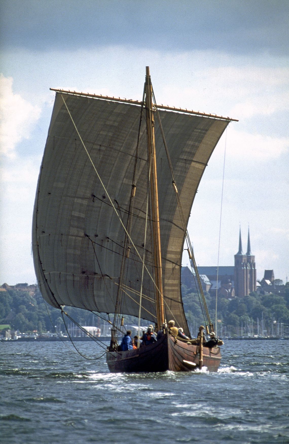 The Viking ship Ottar, a sailing reconstruction of Skuldelev 1, which can be seen at the Viking Ship Museum in Roskilde