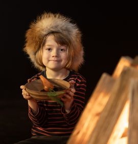 BørneBygden - et vindue til vikingernes verden. Et univers for de mindste museumsgæster på Vikingeskibsmuseet, samt til klasseundervisning i skoletjenesten.