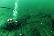 Maritime archaeologists from the Viking Ship Museum in Roskilde have discovered the world’s largest cog during investigations at Lynetteholm. Maritime archaeologists from the Viking Ship Museum in Roskilde have discovered the world’s largest cog during investigations at Lynetteholm.