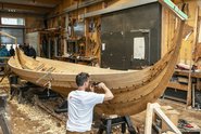 On Wednesday, August 13 at 10:00 AM, the Viking Ship Museum in Roskilde will launch a newly built Gokstad boat – a reconstruction of a Viking vessel from around the year 900. On Wednesday, August 13 at 10:00 AM, the Viking Ship Museum in Roskilde will launch a newly built Gokstad boat – a reconstruction of a Viking vessel from around the year 900.